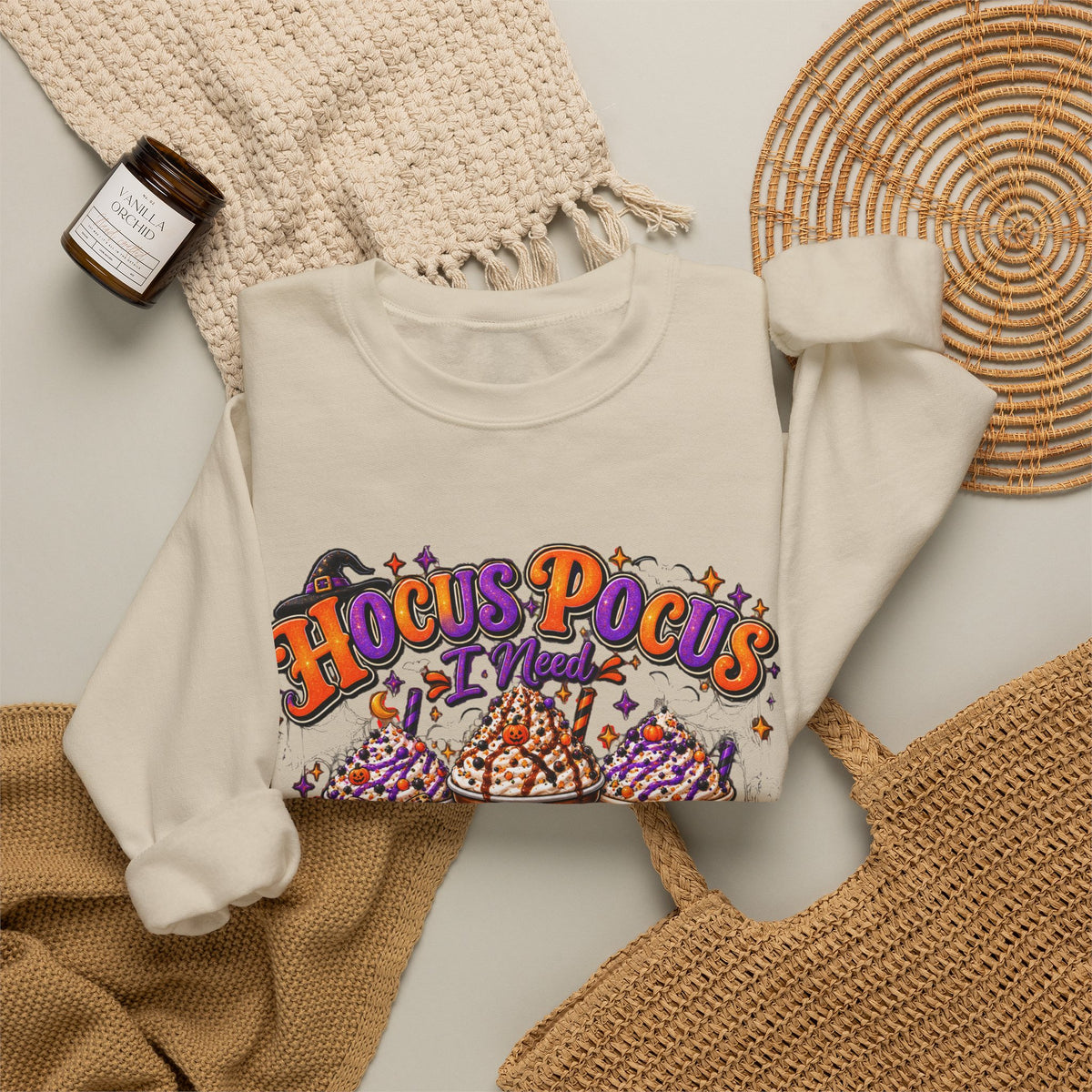 Hocus Pocus I Need Coffee to Focus Halloween Sweatshirt