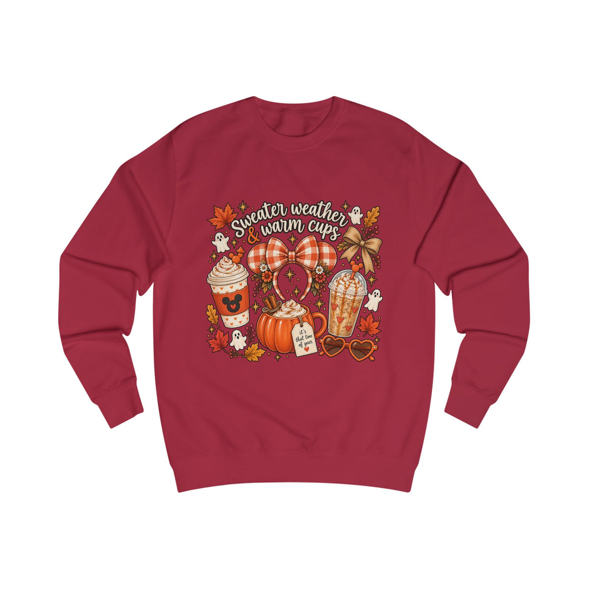 Sweater Weather & Warm Cups Sweatshirt β Cute Fall Coffee Cozy Crewneck