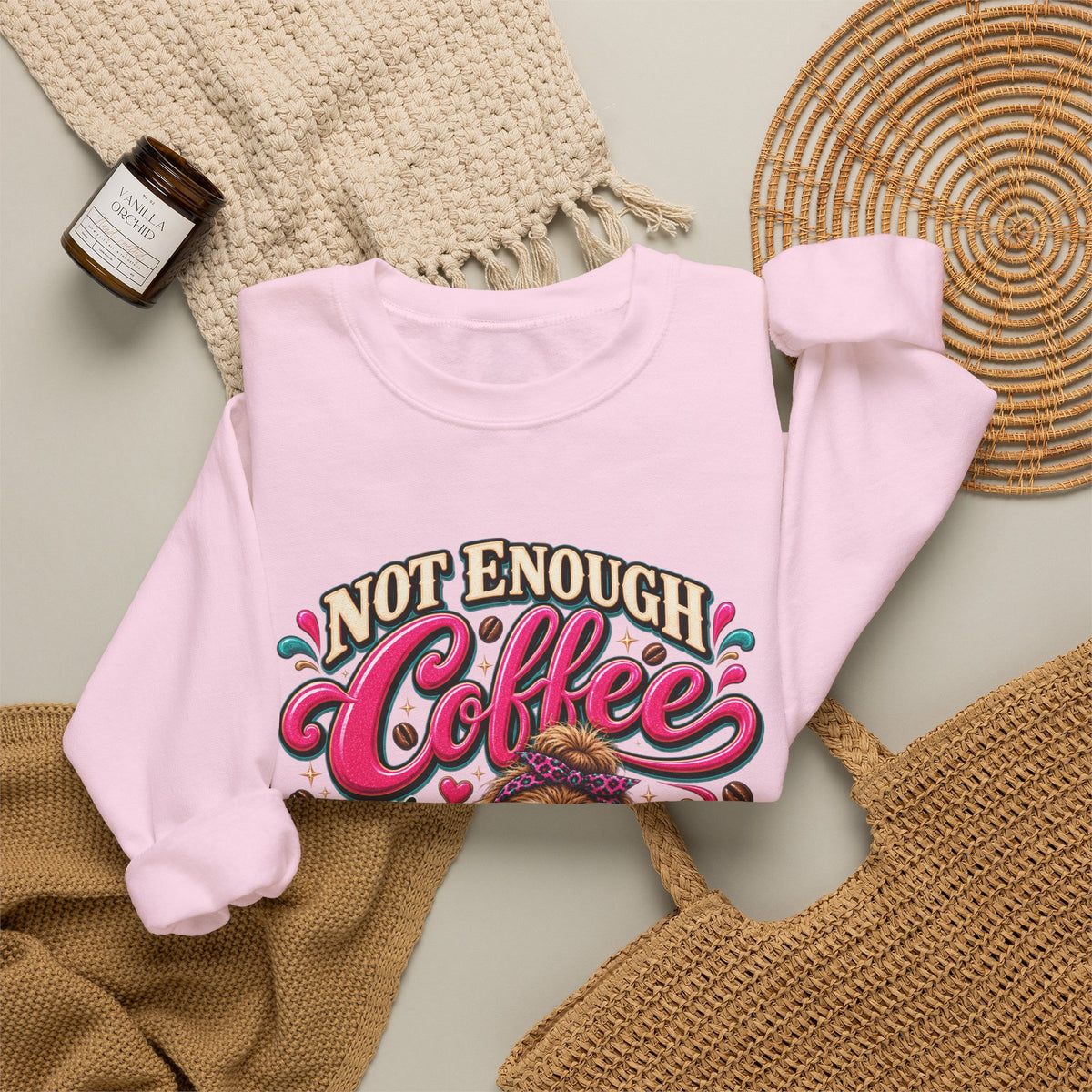 Not Enough Coffee for This Amount of Monday Sweatshirt – Funny Sloth Coffee Crewneck