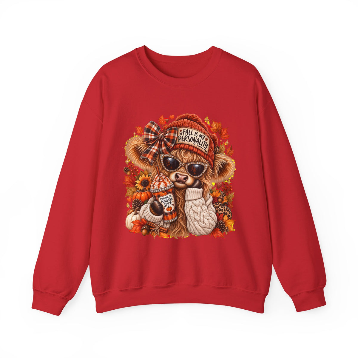 π Fall Is My Personality Highland Cow Sweatshirt