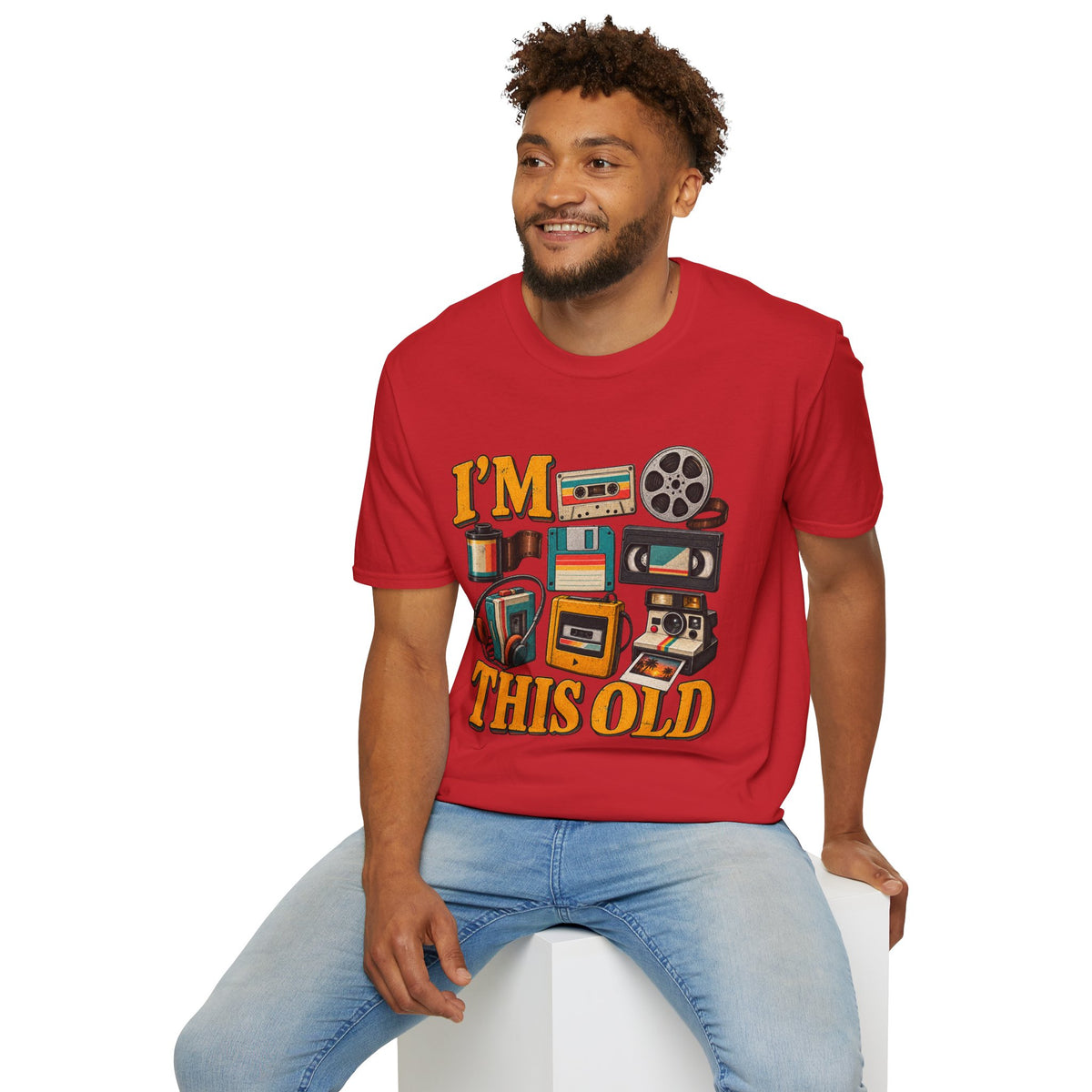 I’m This Old Retro T-Shirt – Funny 80s 90s Nostalgia Graphic Tee