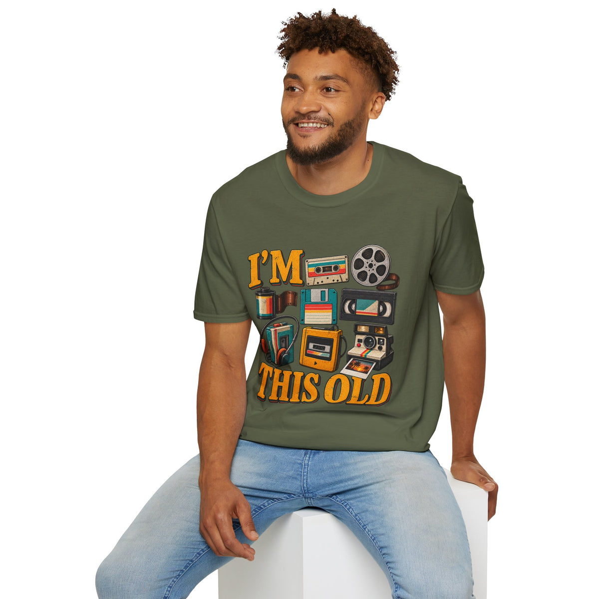 I’m This Old Retro T-Shirt – Funny 80s 90s Nostalgia Graphic Tee