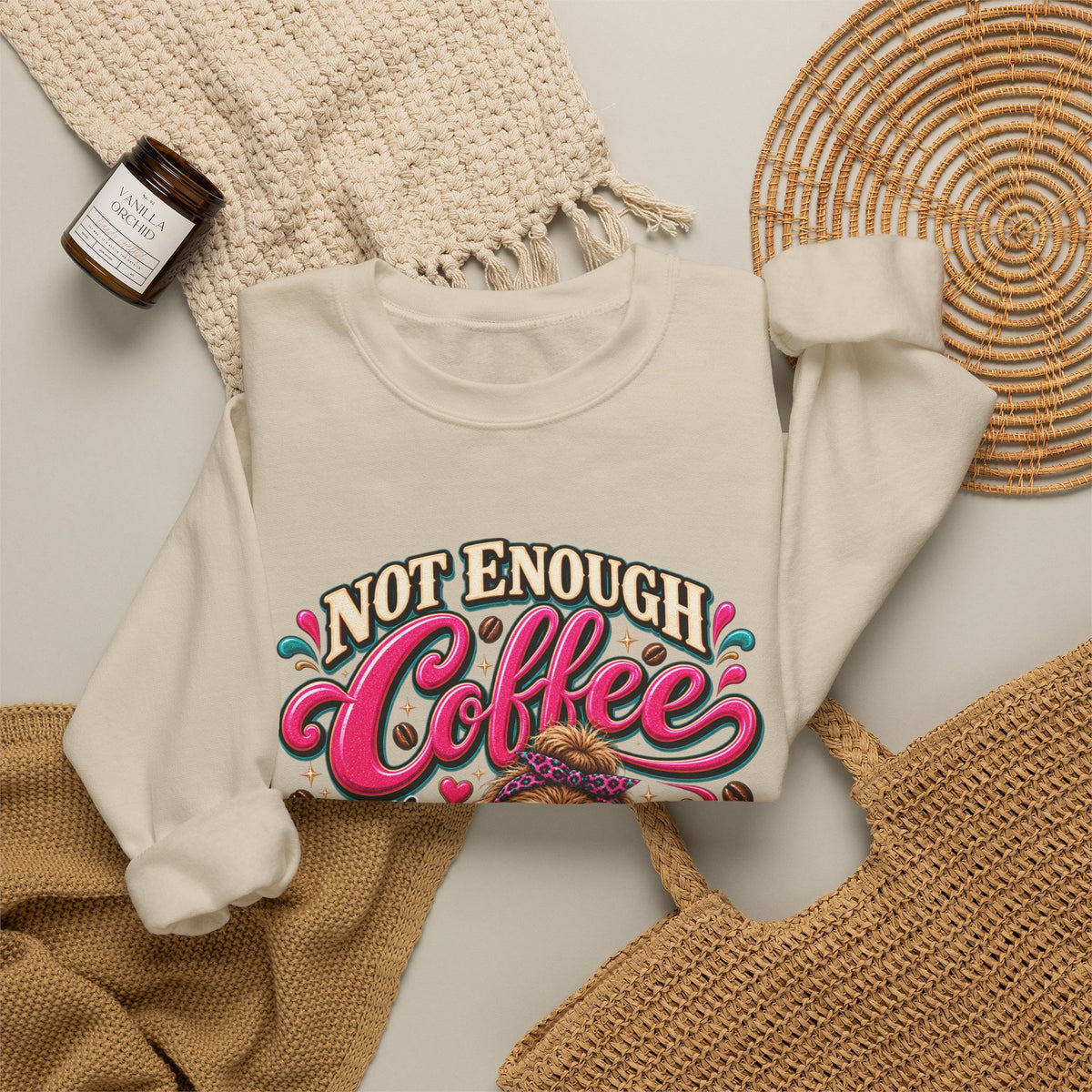 Not Enough Coffee for This Amount of Monday Sweatshirt – Funny Sloth Coffee Crewneck