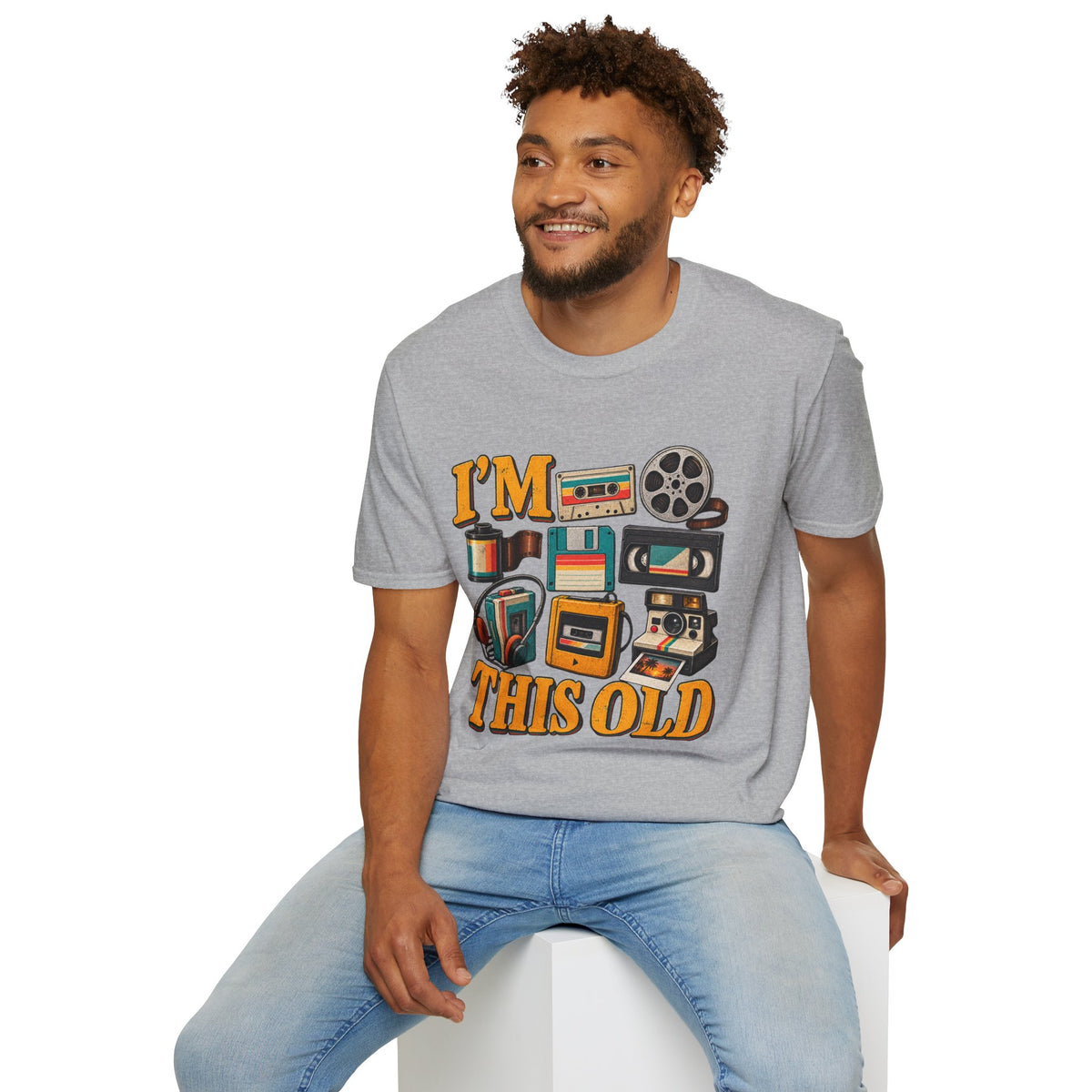 I’m This Old Retro T-Shirt – Funny 80s 90s Nostalgia Graphic Tee