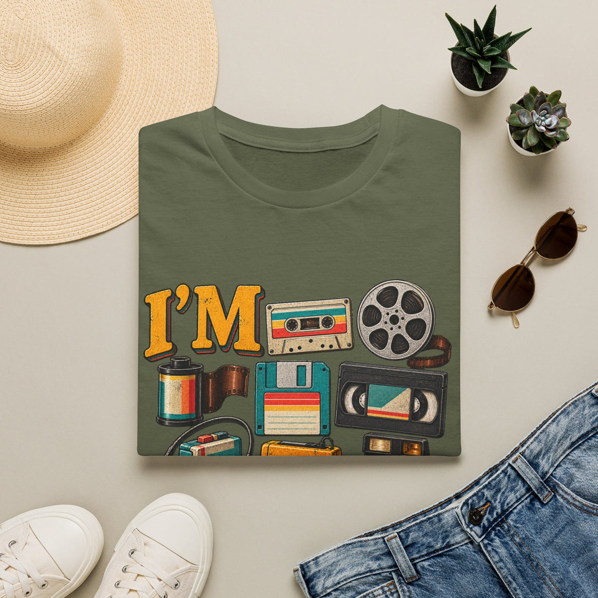 I’m This Old Retro T-Shirt – Funny 80s 90s Nostalgia Graphic Tee