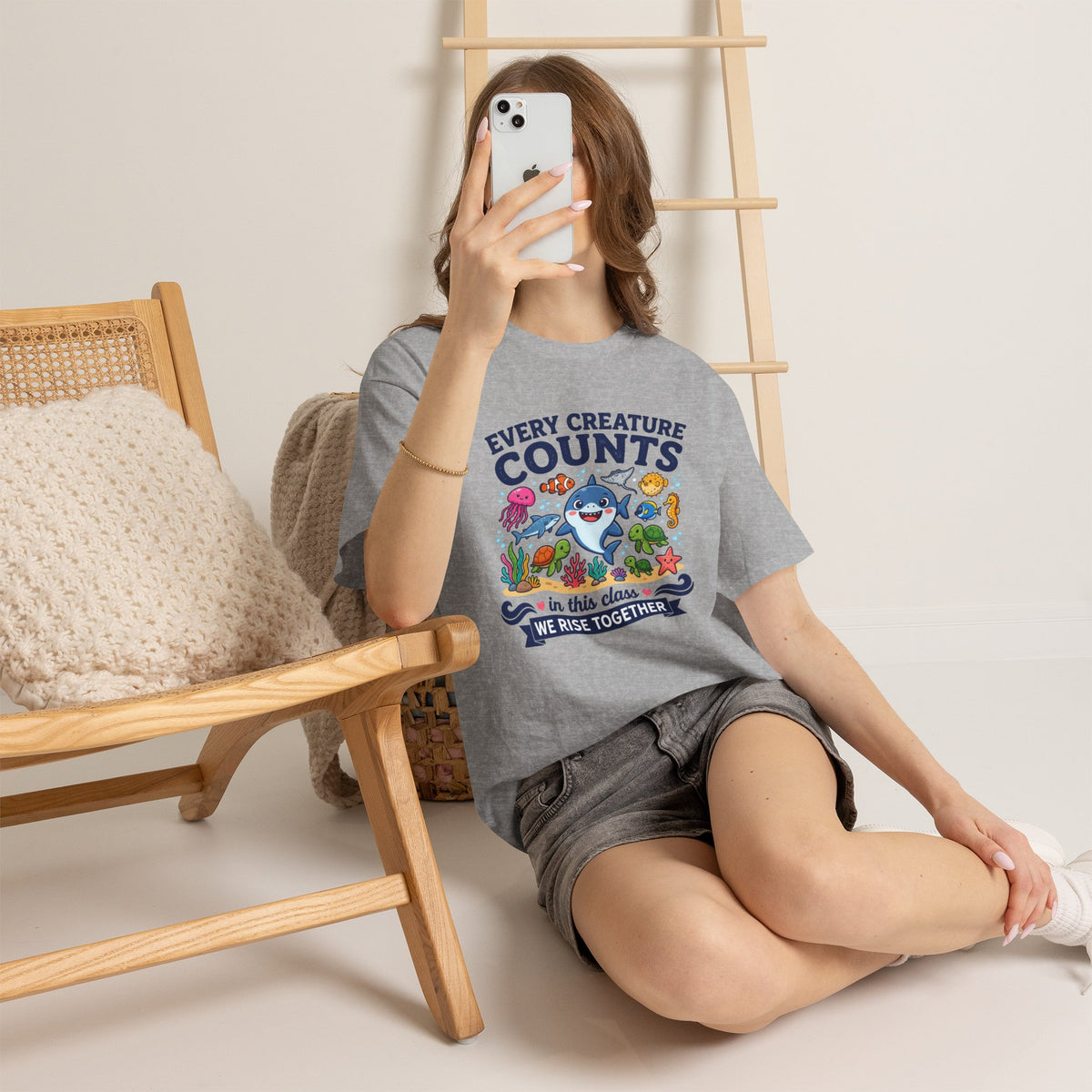 Every Creature Counts Teacher Shirt – Inclusive Classroom Graphic Tee