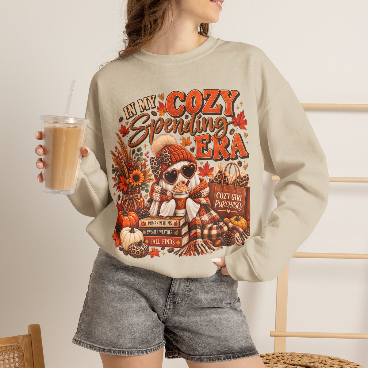 In My Cozy Spending Era Sweatshirt – Cute Fall Shopping & Coffee Crewneck