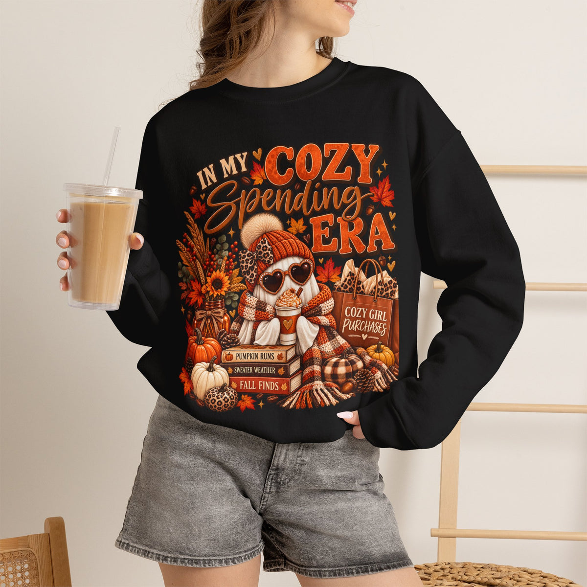 In My Cozy Spending Era Sweatshirt – Cute Fall Shopping & Coffee Crewneck