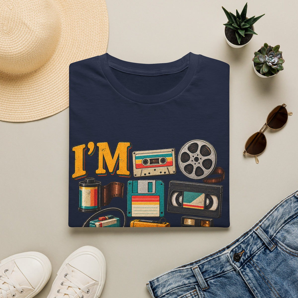 I’m This Old Retro T-Shirt – Funny 80s 90s Nostalgia Graphic Tee