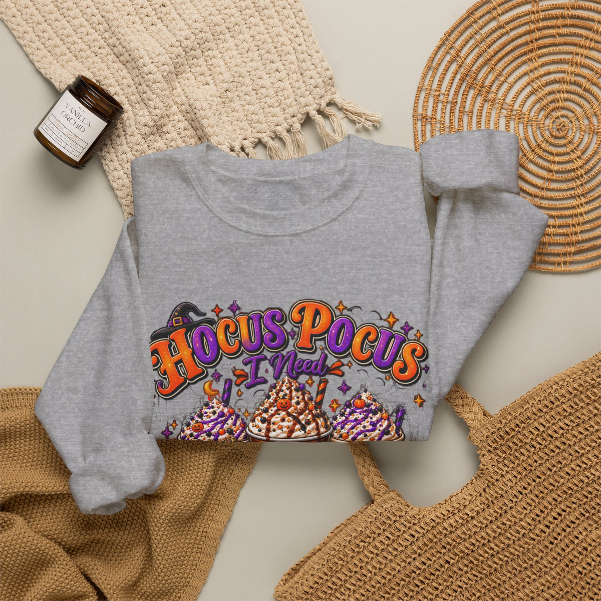 Hocus Pocus I Need Coffee to Focus Halloween Sweatshirt