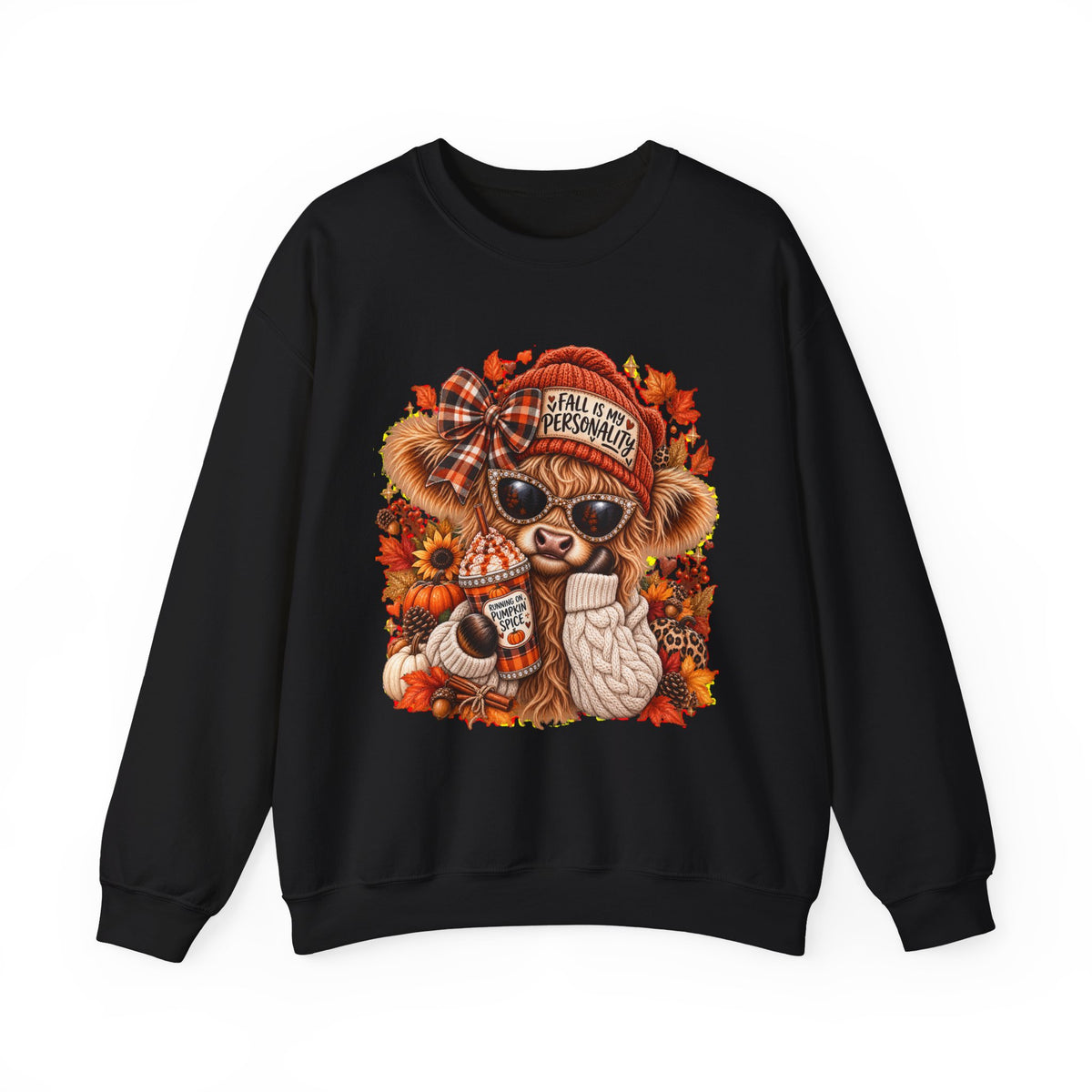 🍁 Fall Is My Personality Highland Cow Sweatshirt