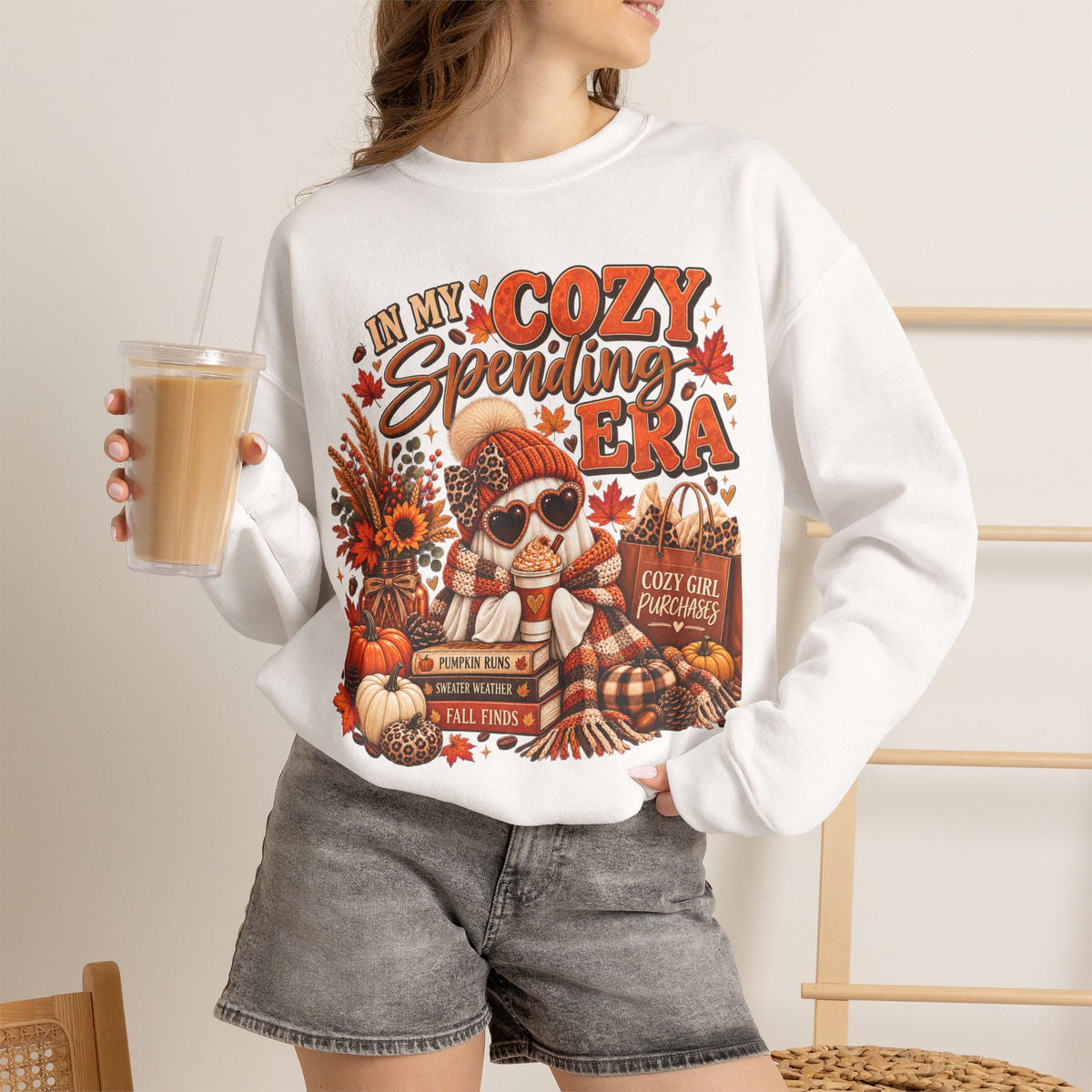 In My Cozy Spending Era Sweatshirt – Cute Fall Shopping & Coffee Crewneck
