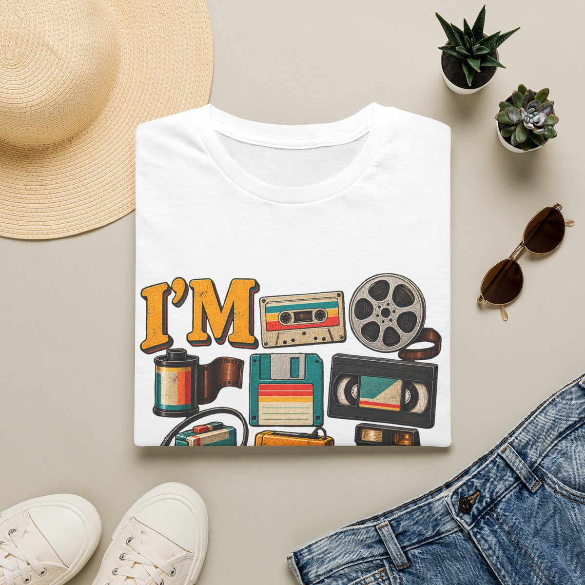 I’m This Old Retro T-Shirt – Funny 80s 90s Nostalgia Graphic Tee
