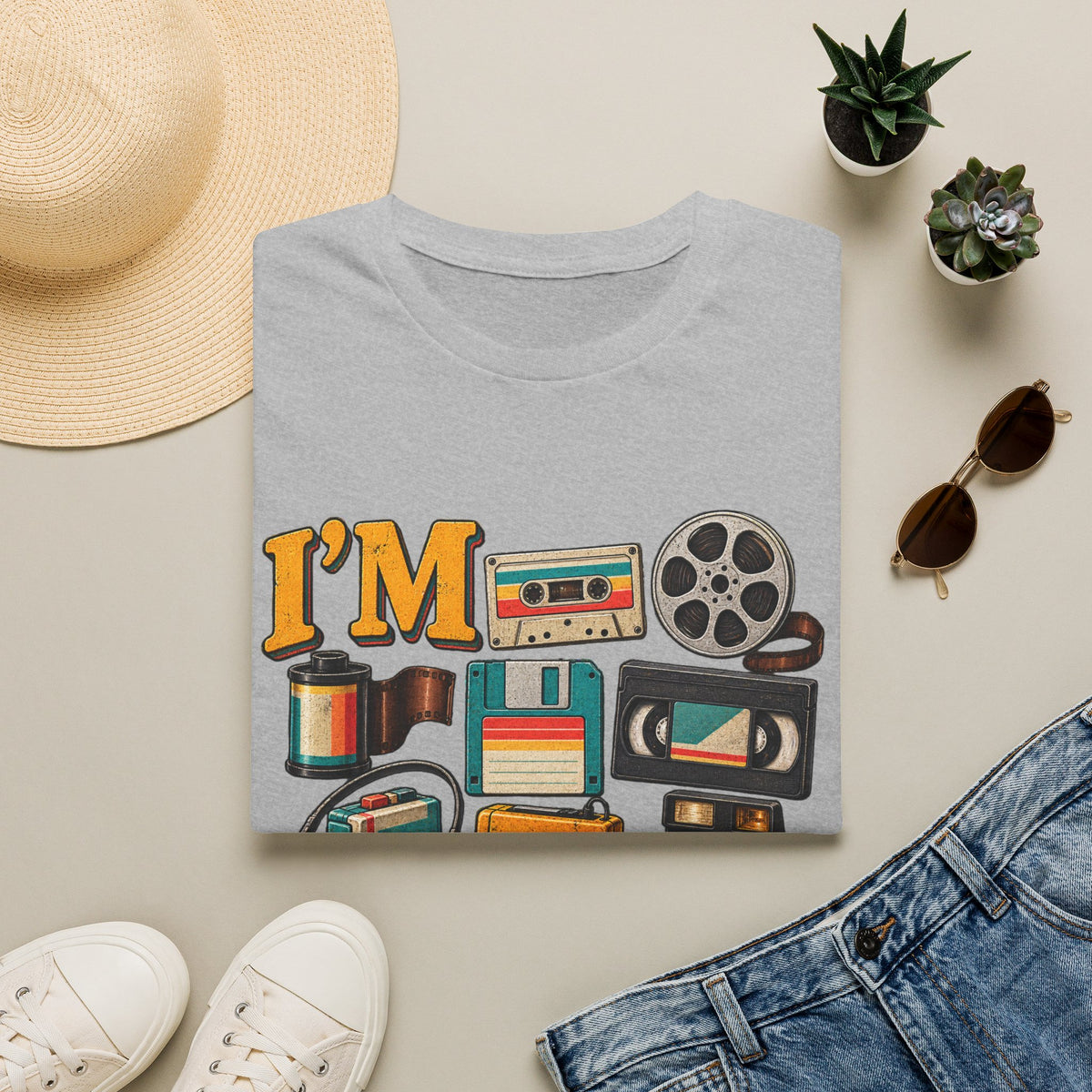 I’m This Old Retro T-Shirt – Funny 80s 90s Nostalgia Graphic Tee
