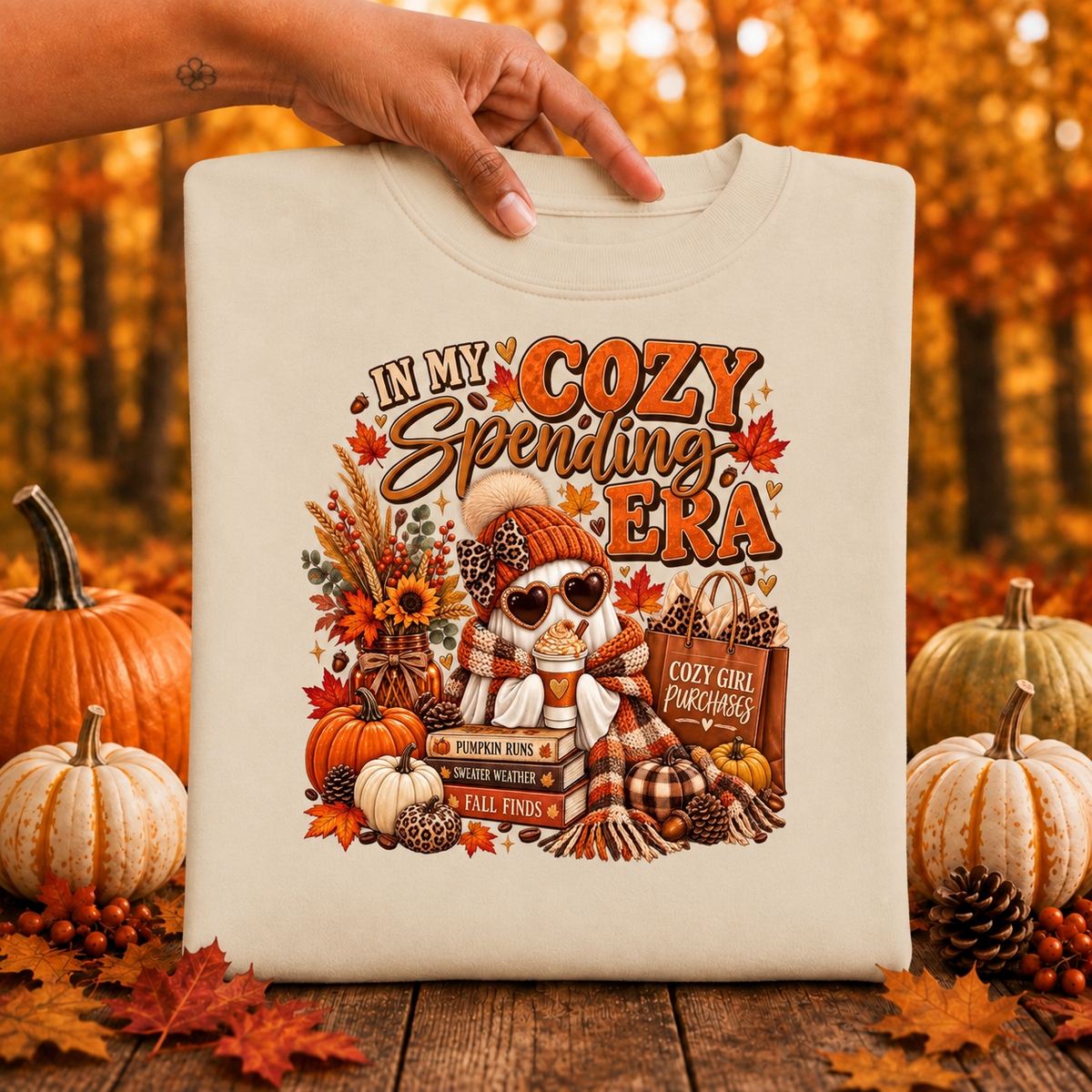 In My Cozy Spending Era Sweatshirt – Cute Fall Shopping & Coffee Crewneck