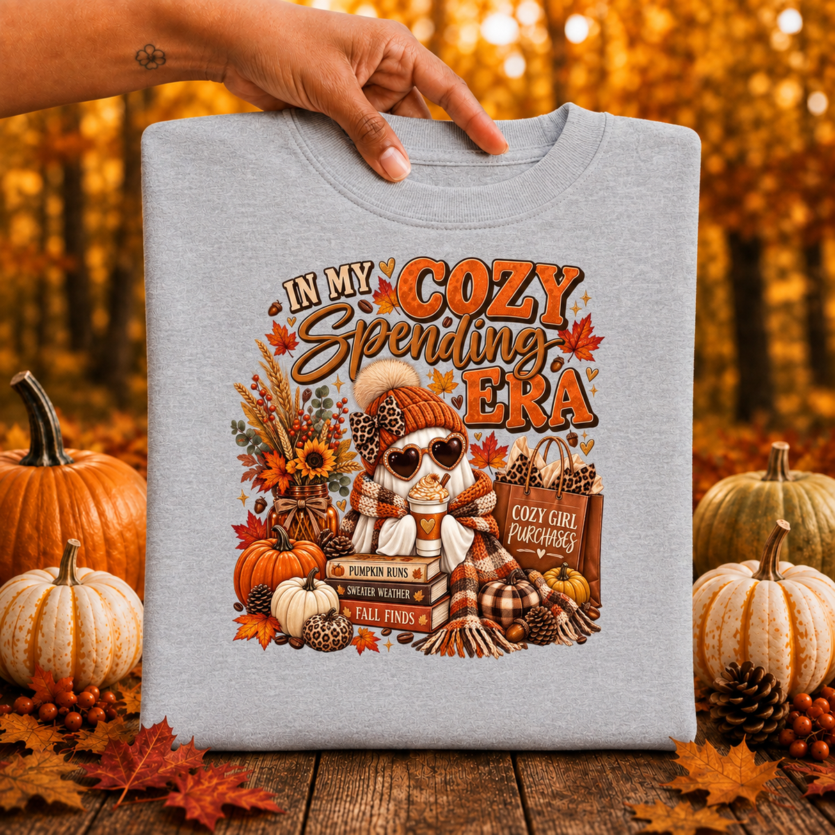 In My Cozy Spending Era Sweatshirt – Cute Fall Shopping & Coffee Crewneck