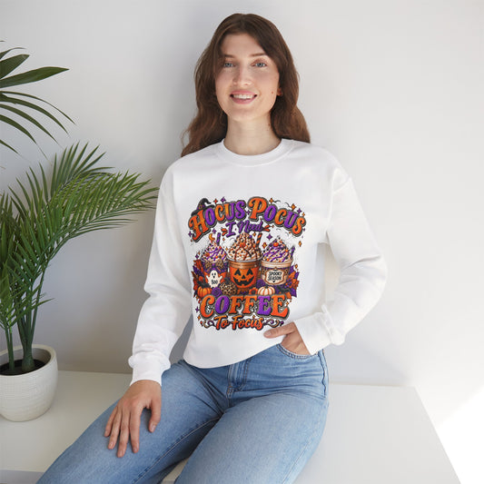 Hocus Pocus I Need Coffee to Focus Halloween Sweatshirt