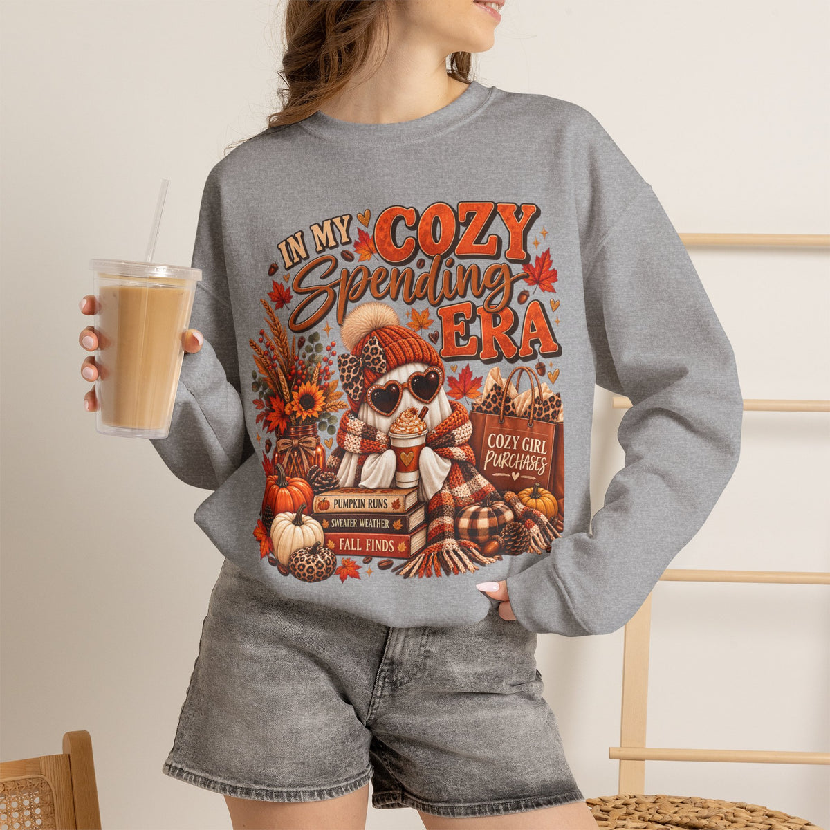 In My Cozy Spending Era Sweatshirt – Cute Fall Shopping & Coffee Crewneck