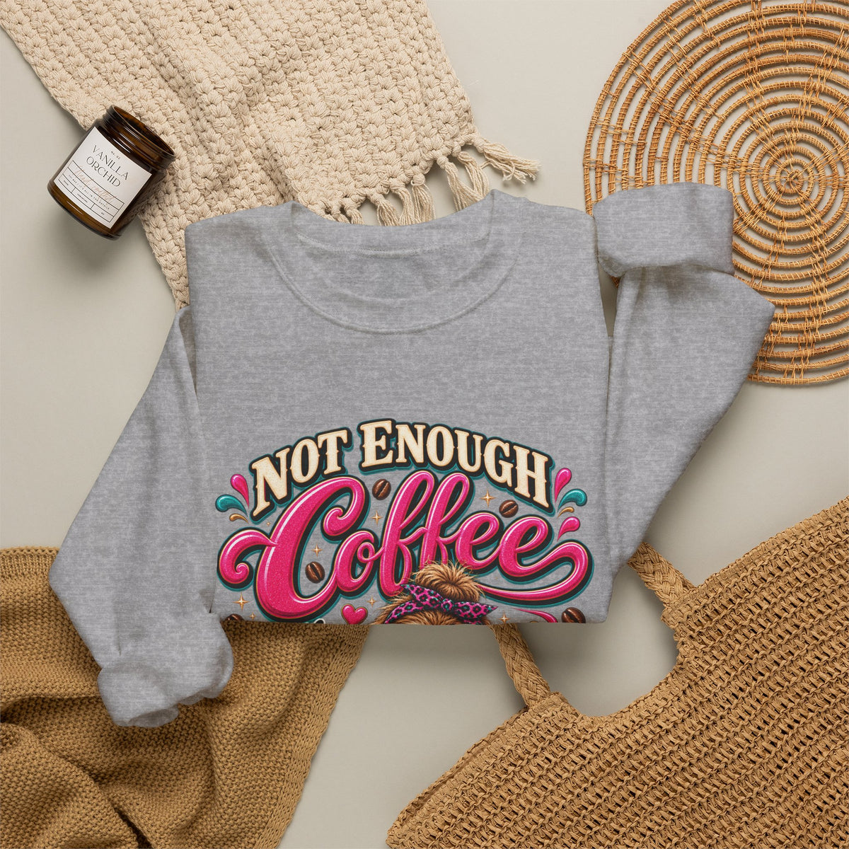 Not Enough Coffee for This Amount of Monday Sweatshirt – Funny Sloth Coffee Crewneck
