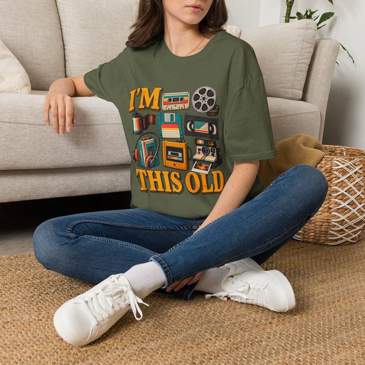 I’m This Old Retro T-Shirt – Funny 80s 90s Nostalgia Graphic Tee