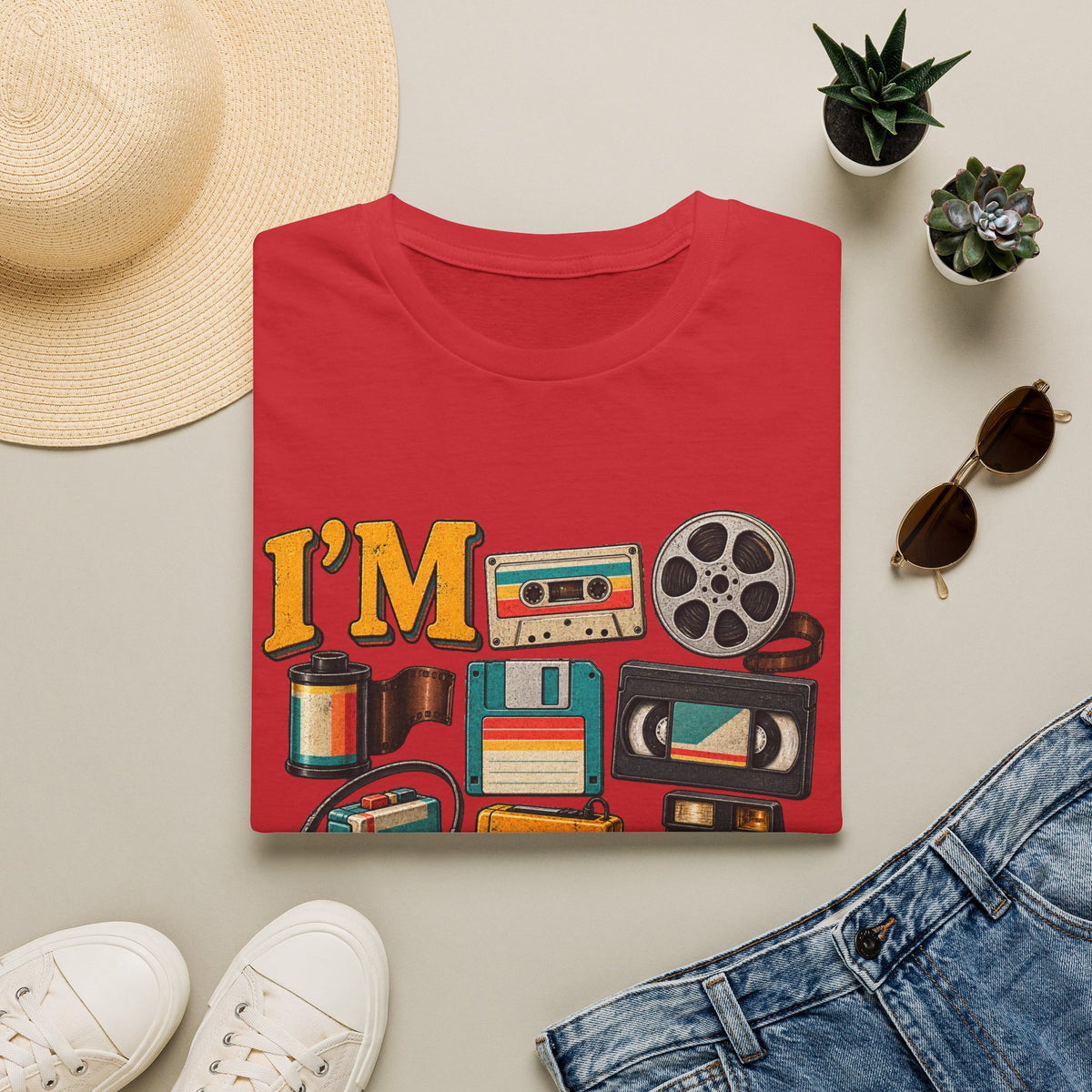I’m This Old Retro T-Shirt – Funny 80s 90s Nostalgia Graphic Tee