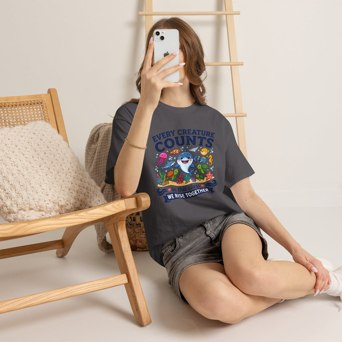Every Creature Counts Teacher Shirt – Inclusive Classroom Graphic Tee