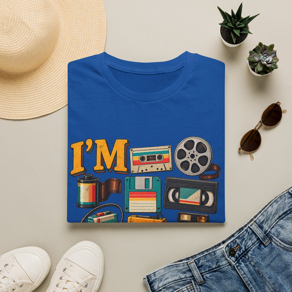 I’m This Old Retro T-Shirt – Funny 80s 90s Nostalgia Graphic Tee
