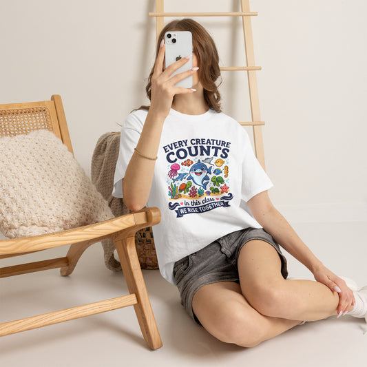 Every Creature Counts Teacher Shirt – Inclusive Classroom Graphic Tee