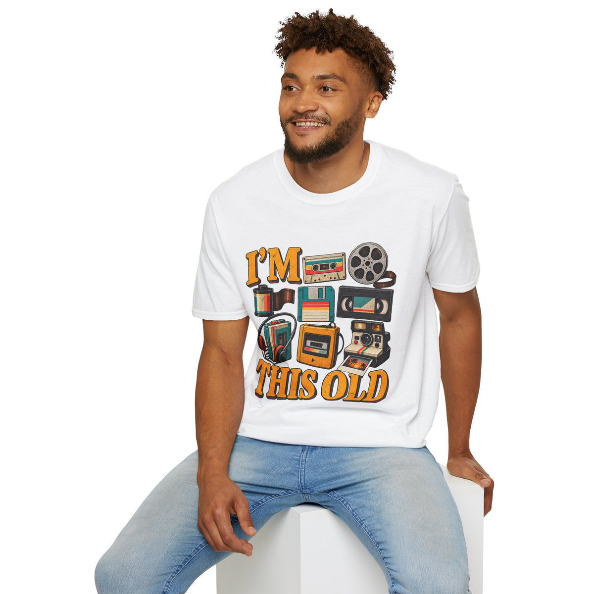 I’m This Old Retro T-Shirt – Funny 80s 90s Nostalgia Graphic Tee